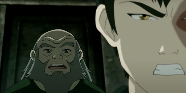 Iroh rozmawia z Zuko w Avatar: The Last Airbender.