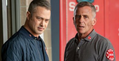 David Eigenberg i Taylor Kinney z Chicago Fire zabawnie wyjasniaja