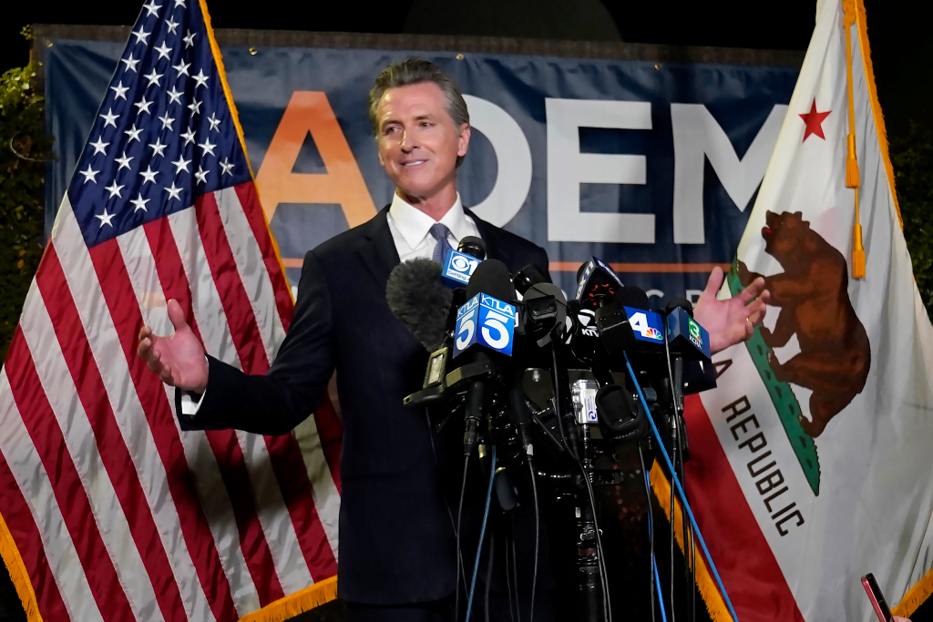 Gavinh Newsom recall night