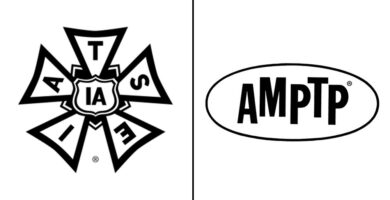 IATSE AMPTP logos