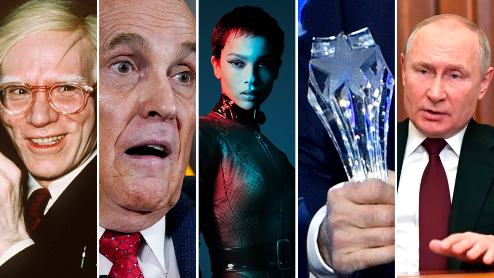 Andy Warhol Rudy Giuliani Zoe Kravitz Batwoman Critics Choice and Vladimir Putin