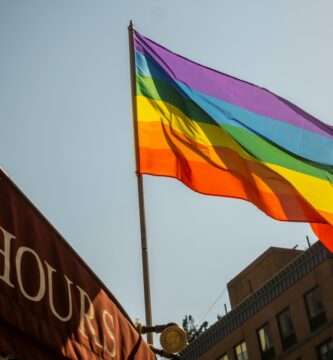 Pride month rainbow flag