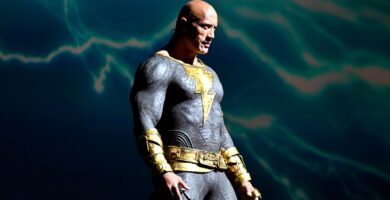 "Czarny Adam”: Dwayne Johnson pojawia się w kostiumie, dudniąca sala H z ekskluzywnymi nagraniami z udziałem Amandy Waller Violi Davis – Comic-Con 16 Dwayne Johnson Black Adam Comic Con