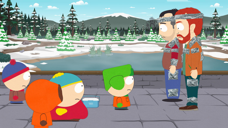 Stan, Kenny, Cartman i Kyle widzą przyszłego Stana i Kyle'a