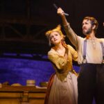Annaleigh Ashford and Josh Groban in the 2023 Broadway production of SWEENEY TODD Photo by Matthew Murphy and Evan Zimmerman
