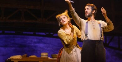 Annaleigh Ashford and Josh Groban in the 2023 Broadway production of SWEENEY TODD Photo by Matthew Murphy and Evan Zimmerman