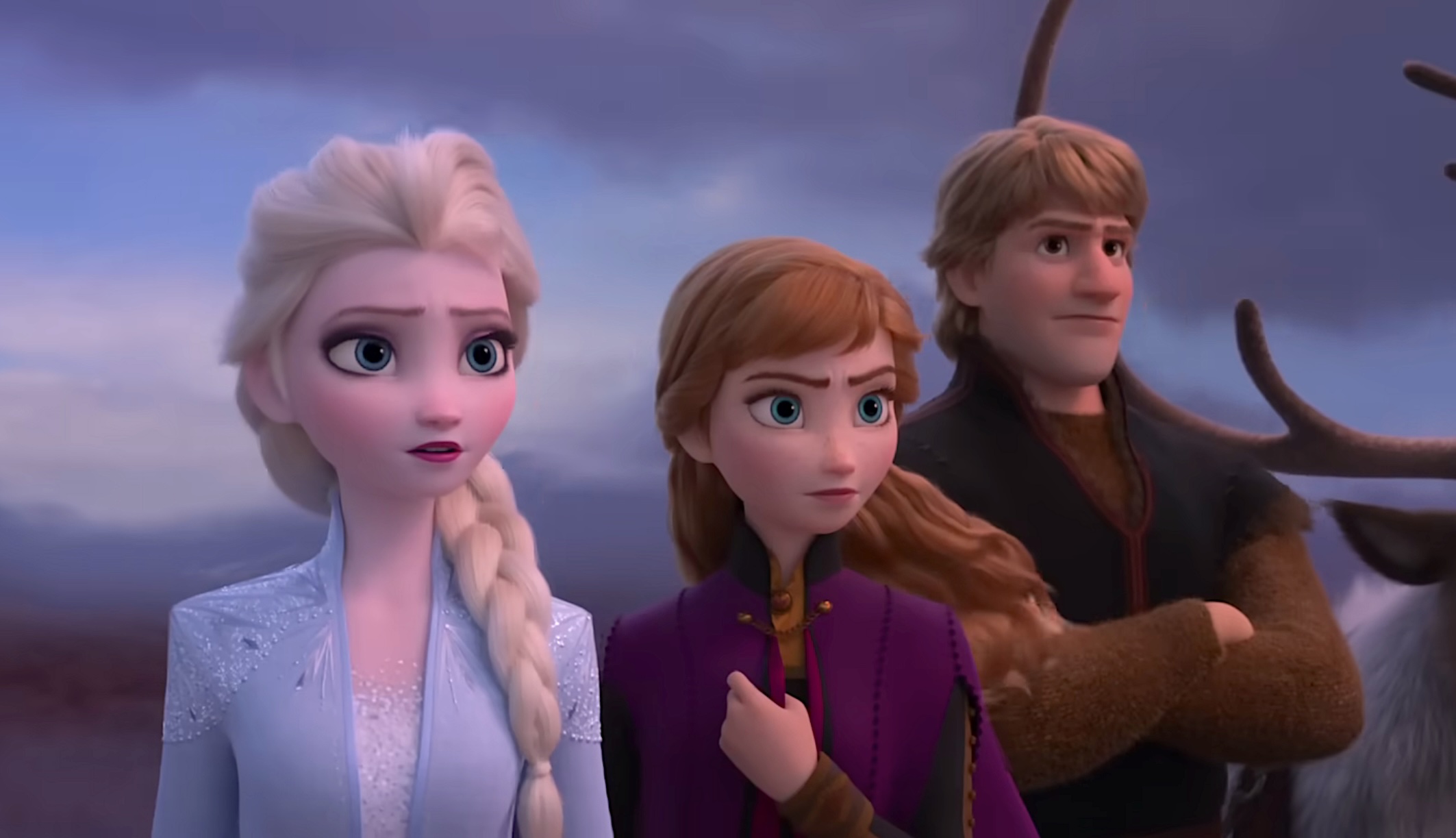 Elsa, Anna and Hans in Frozen II