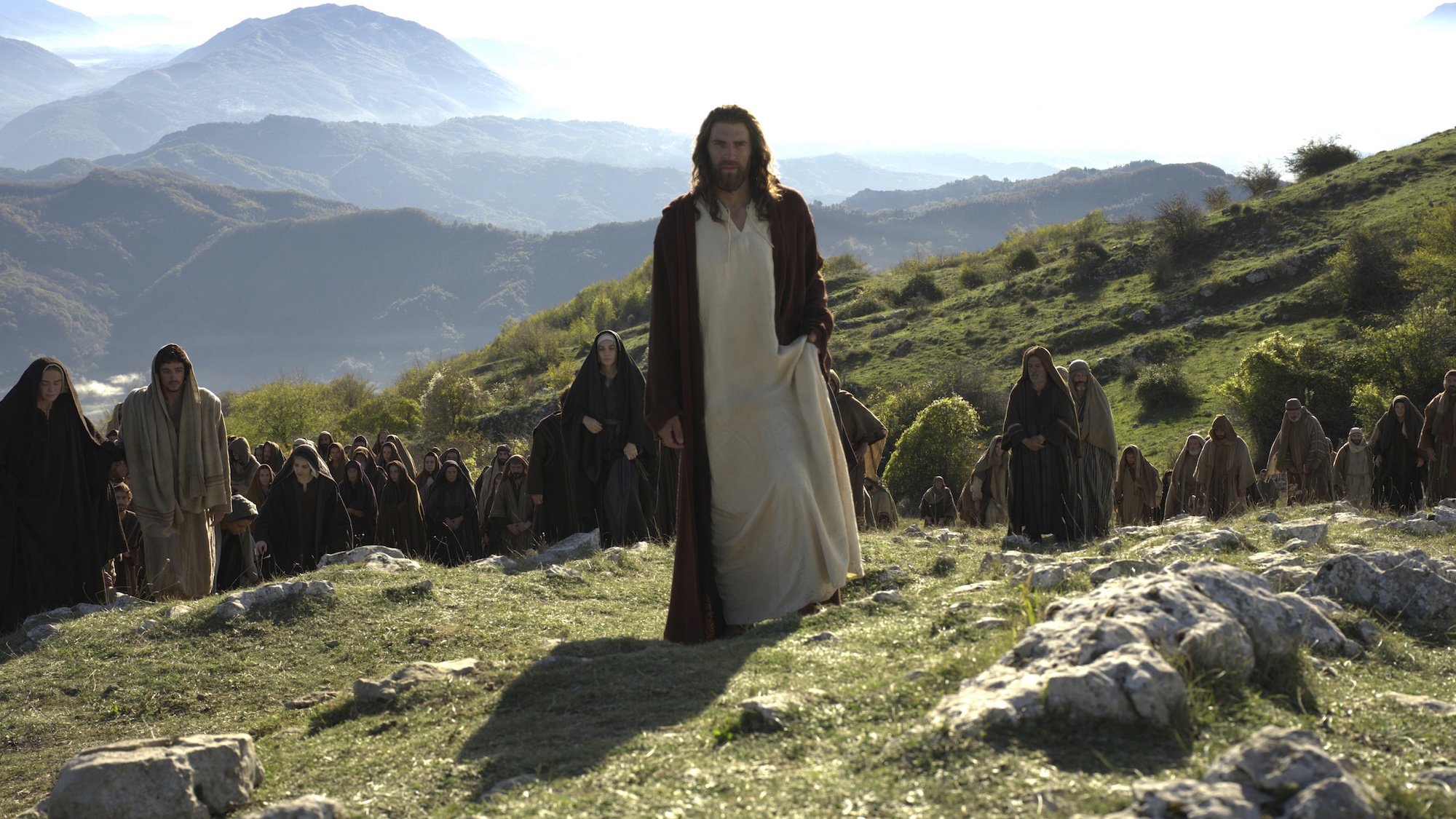 Jesus Christ standing on hillside in The Resurrection of the Christ Part 1